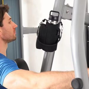 magnetic gym bag crossbody water bottle pouch phone holder sling bag for men women fitness travel sports