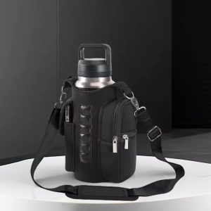 magnetic gym bag crossbody water bottle pouch phone holder sling bag for men women fitness travel sports