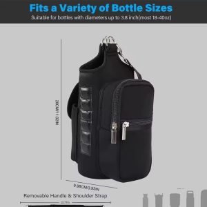 magnetic gym bag crossbody water bottle pouch phone holder sling bag for men women fitness travel sports
