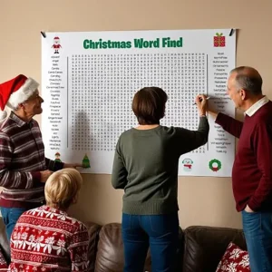⏰ jumbo thanksgiving & christmas word search poster – giant 36"x24" wall game! 🎉