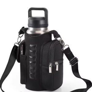 magnetic gym bag crossbody water bottle pouch phone holder sling bag for men women fitness travel sports