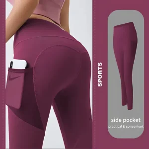 🔥hot sale 49% off🔥high waisted tummy control side pocket shaping training leggings