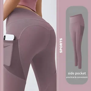 🔥hot sale 49% off🔥high waisted tummy control side pocket shaping training leggings
