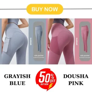 🔥hot sale 49% off🔥high waisted tummy control side pocket shaping training leggings