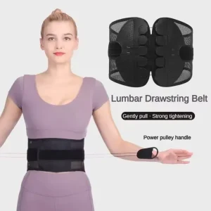 adjustable lumbar support belt lower back brace
