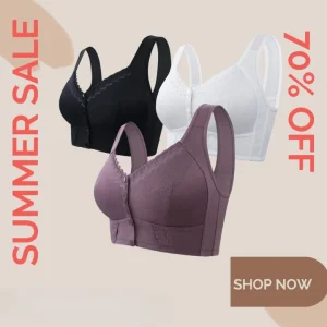 2025 mothers day pre sale new front closure breathable bra for seniors