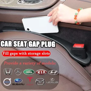 car seat gap plug with storage slot