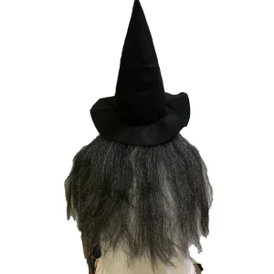 🔥 hot selling halloween haunted house latex mask – creepy dark witch costume prop