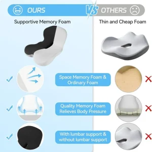 180tsmemory foam l shaped integrated seat cushions