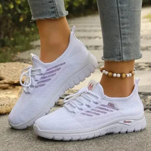 last day 60 offwomens mint green breathable knit sneakers slip on low top walk