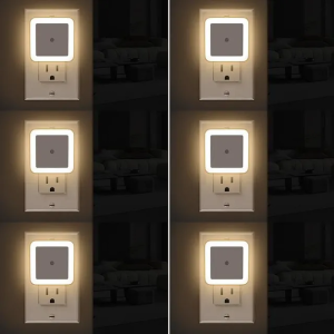 💡6 pack plug in led night lights