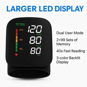 smart wrist blood pressure monitor