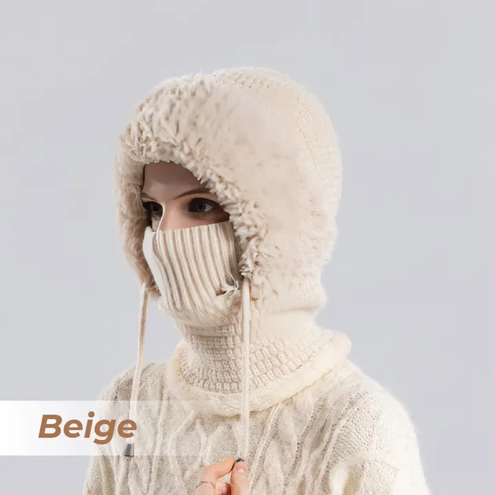 đchristmas sale 50% offâď¸womenâs thermal knit hood â fleece lined winter hat, neck warmer & face cover combo đchristmas sale 50% offâď¸womenâs thermal knit hood â fleece lined winter hat, neck warmer & face cover combo