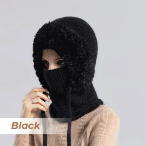 đchristmas sale 50% offâď¸womenâs thermal knit hood â fleece lined winter hat, neck warmer & face cover combo