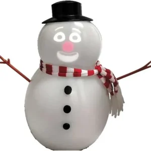 talking animated blink snowman with built in projector speaker plugn play