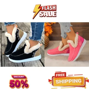 orthopedic fleece slip on boots