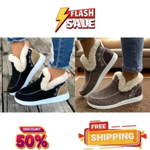 orthopedic fleece slip on boots