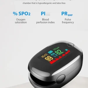 gempulse pro fingertip pulse oximeter – smart spo2 & heart rate monitor 🖤📊