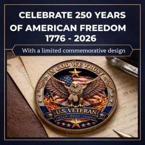 🔥last day 60% off 🔥 honor america’s heroes – 250 years of freedom veteran tribute coin