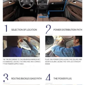 🔥 best seller | 1080p triple lens wifi dash cam – 3 channel car camera with mobile app connection