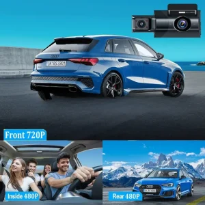 🔥 best seller | 1080p triple lens wifi dash cam – 3 channel car camera with mobile app connection