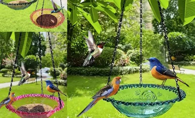best seller hanging bird feeder tray – outdoor garden & balcony bird feeding dish with iron chain best seller hanging bird feeder tray – outdoor garden & balcony bird feeding dish with iron chain