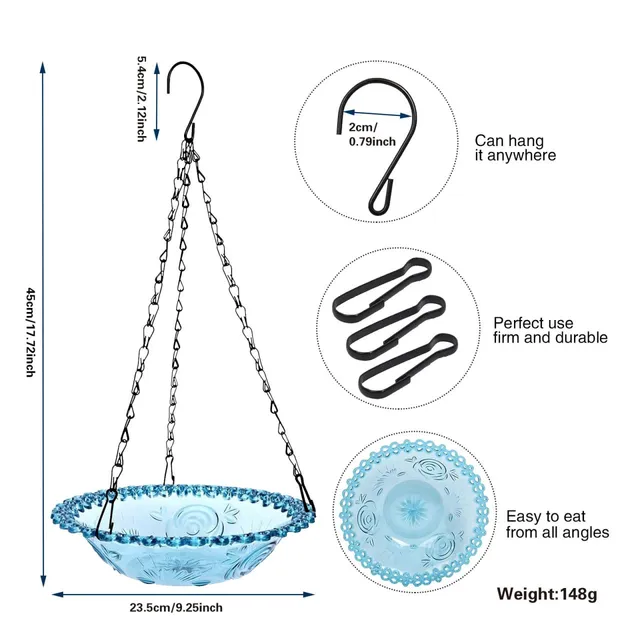 best seller hanging bird feeder tray – outdoor garden & balcony bird feeding dish with iron chain best seller hanging bird feeder tray – outdoor garden & balcony bird feeding dish with iron chain
