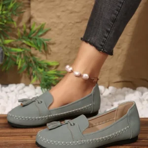 🔥 best seller 2026 | women’s tassel loafers – slip on soft sole casual moccasin flats