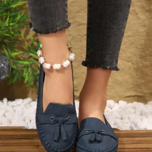 🔥 best seller 2026 | women’s tassel loafers – slip on soft sole casual moccasin flats
