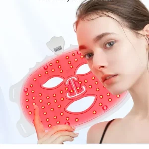 auraskin crown led therapy mask – 7 color wireless silicone face mask 👑✨