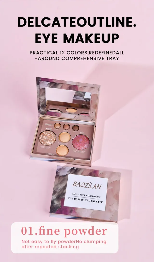 π₯ best seller | baozilan 7 color all in one makeup palette β eyeshadow, blush, bronzer & highlighter face palette π₯ best seller | baozilan 7 color all in one makeup palette β eyeshadow, blush, bronzer & highlighter face palette