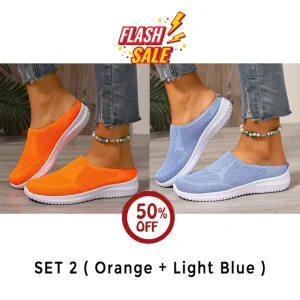women’s breathable knit slip on walking shoes