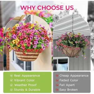 🎉 hot sale 50% off🎉realistic uv resistant outdoor flowers – zero maintenance