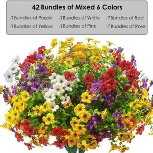 🎉 hot sale 50% off🎉realistic uv resistant outdoor flowers – zero maintenance